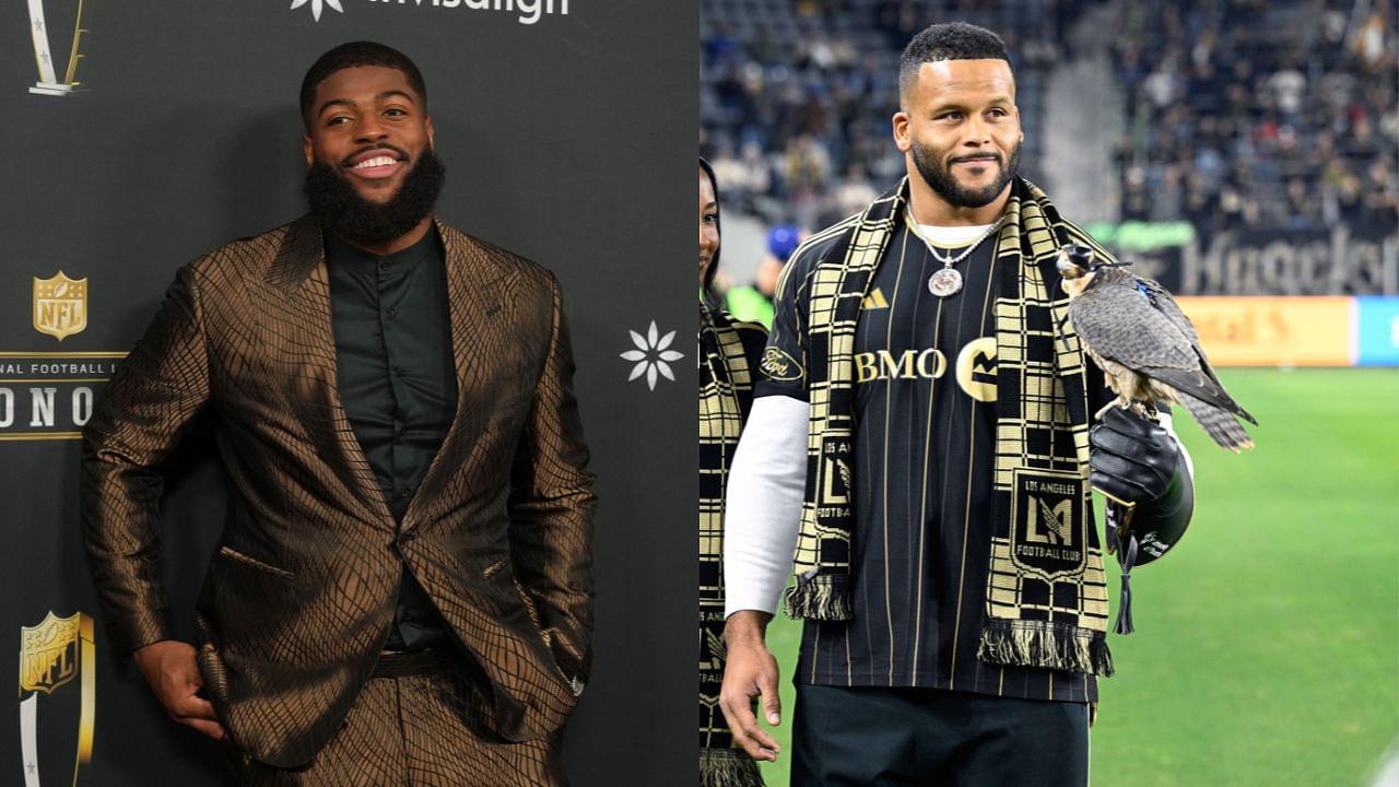 Jared Verse and Aaron Donald