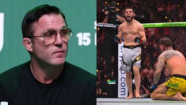 Chael Sonnen (L), Islam Makhachev (R)