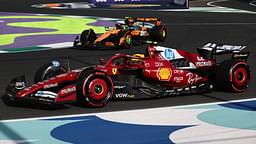 F1 Saudi Arabian Grand Prix 2025 Practice 3 And Qualifying Lewis Hamilton of Ferrari and Lando Norris of McLaren during third practice ahead of the Formula 1 Saudi Arabian Grand Prix at Jeddah Corniche Circuit in Jeddah, Saudi Arabia on April 19, 2025