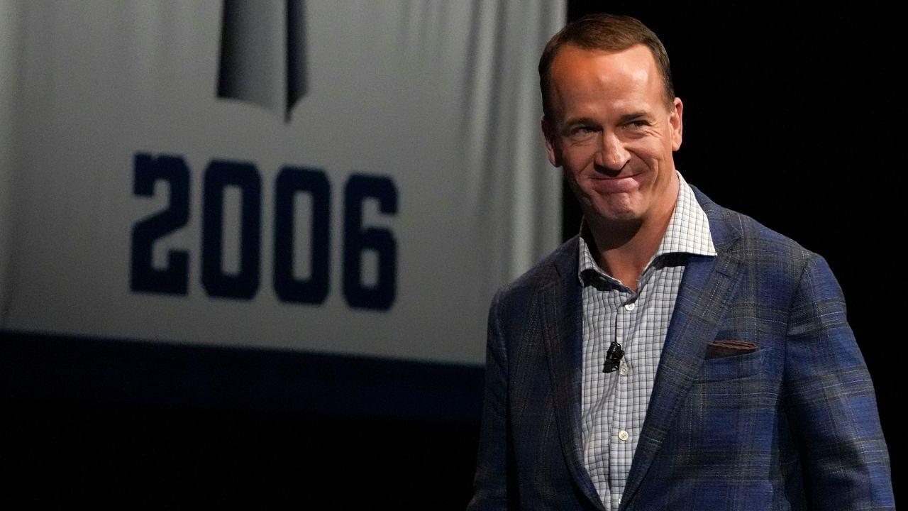 Former Indianapolis Colts quarterback Peyton Manning is introduced Monday, Feb. 24, 2025, during the “Night of Champions” at the Murat Theatre at the Old National Centre. The event featured a panel discussion of players and coaches from the Indianapolis Colts team that won Super Bowl XLI.