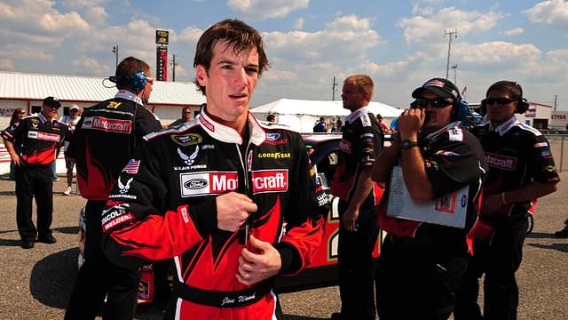 Former NASCAR Sprint Cup Series driver Jon Wood during qualifying for the Amp Energy 500 at the Talladega Superspeedway.