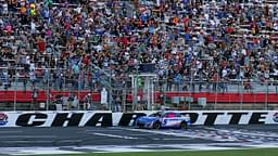 NASCAR Cup Series driver Kyle Larson (5) wins the Bank of America ROVAL 400 at Charlotte Motor Speedway Road Course.