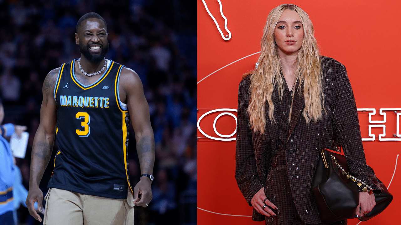 Dwyane Wade [L] and Paige Bueckers [R]