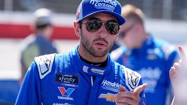 Hendrick Cars driver Chase Elliott on pit road during the Great Clips 200 at Darlington Raceway.