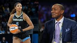 Angel Reese (L) and Isiah Thomas (R)