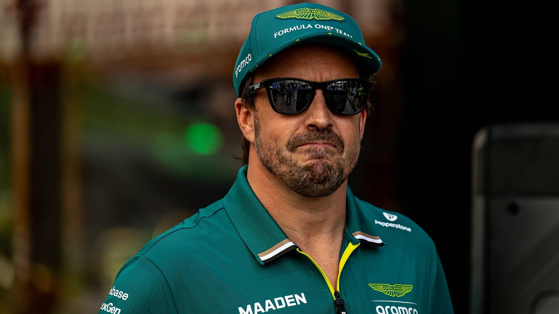 Fernando Alonso, racing for the Aston Martin F1 team during the 2025 Formula 1 Saudi Arabian Grand Prix at the Jeddah Corniche Circuit