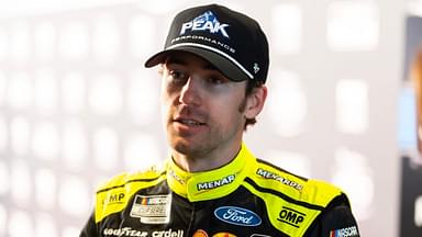 NASCAR Cup Series driver Ryan Blaney during Daytona 500 media day at Daytona International Speedway.