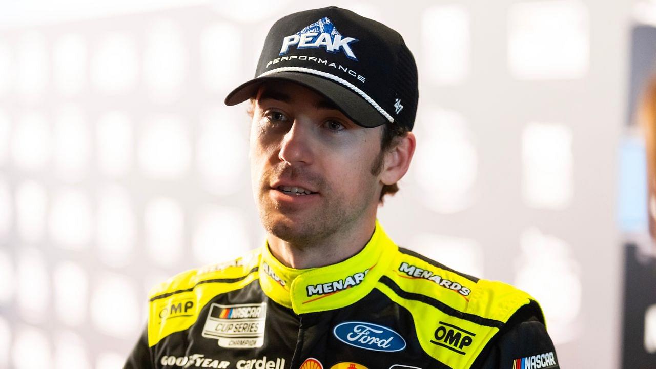 NASCAR Cup Series driver Ryan Blaney during Daytona 500 media day at Daytona International Speedway.