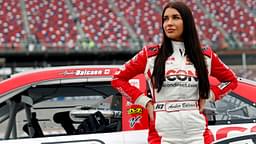 ARCA Series driver Amber Balcaen (22) before the ARCA Series General Tire 200 at Talladega Superspeedway.