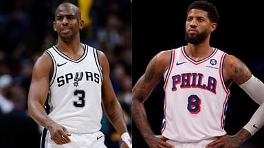 Chris Paul (L) and Paul George (R)