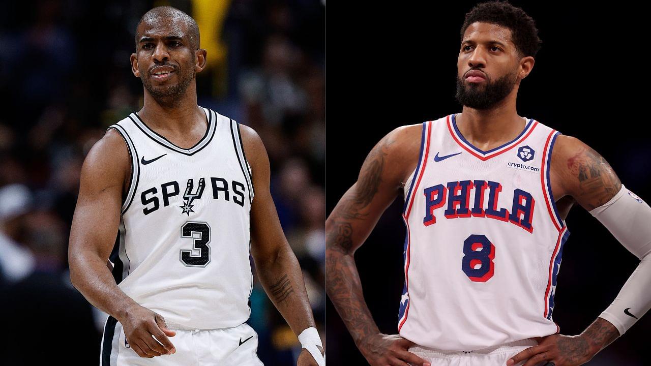 Chris Paul (L) and Paul George (R)