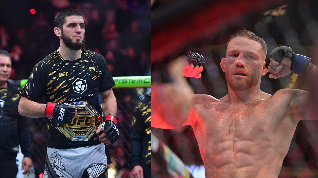 Islam Makhachev (L), Jack Della Maddalena (R)