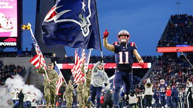 New England Patriots wide receiver Julian Edelman (11) takes the field before the game against the Kansas City Chiefs at Gillette Stadium.