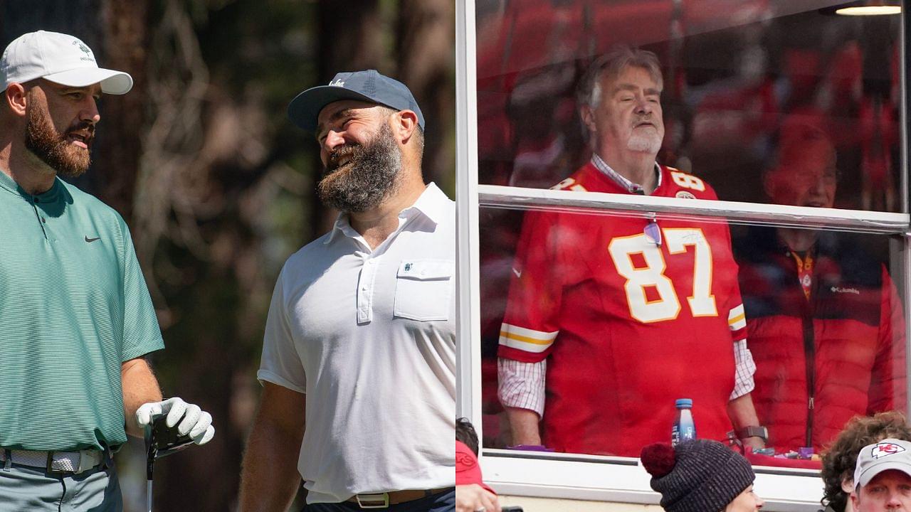 Jason Kelce , Travis Kelce and Ed Kelce