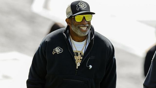Colorado Buffaloes head coach Deion Sanders during the spring game at Folsom Field.