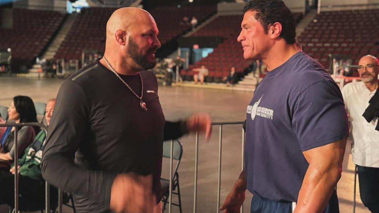 Mark Kerr (L), Dwayne Johnson (R)