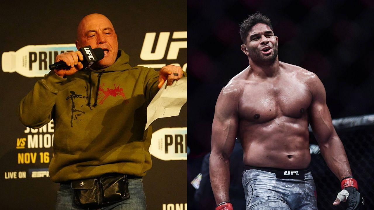 Joe Rogan (L) and Alistair Overeem (R)