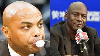 Charles Barkley (L) and Michael Jordan (R)