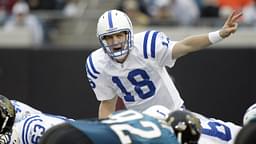Indianapolis Colts quarterback (18) Peyton Manning in action against the Jacksonville Jaguars at Pro Player Stadium.