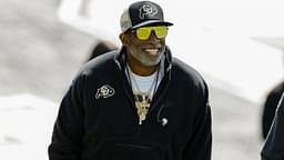 Colorado Buffaloes head coach Deion Sanders during the spring game at Folsom Field.