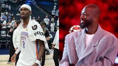 Shai Gilgeous-Alexander (L) and Dwayne Wade (R)