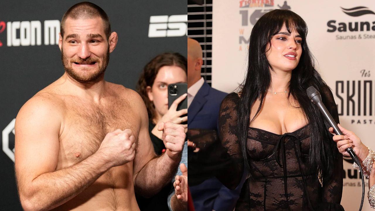 Sean Strickland (L), Nina Marie Daniele (R)