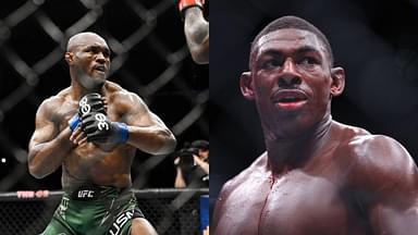 Kamaru Usman (L), Joaquin Buckley (R)