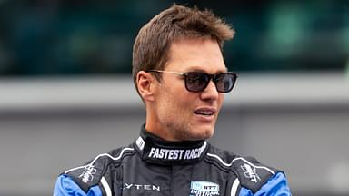 Tom Brady in attendance during the 109th Running of the Indianapolis 500 at Indianapolis Motor Speedway.