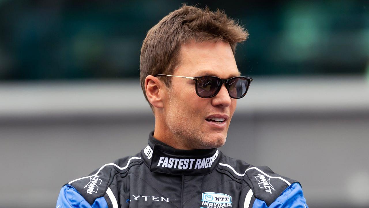 Tom Brady in attendance during the 109th Running of the Indianapolis 500 at Indianapolis Motor Speedway.