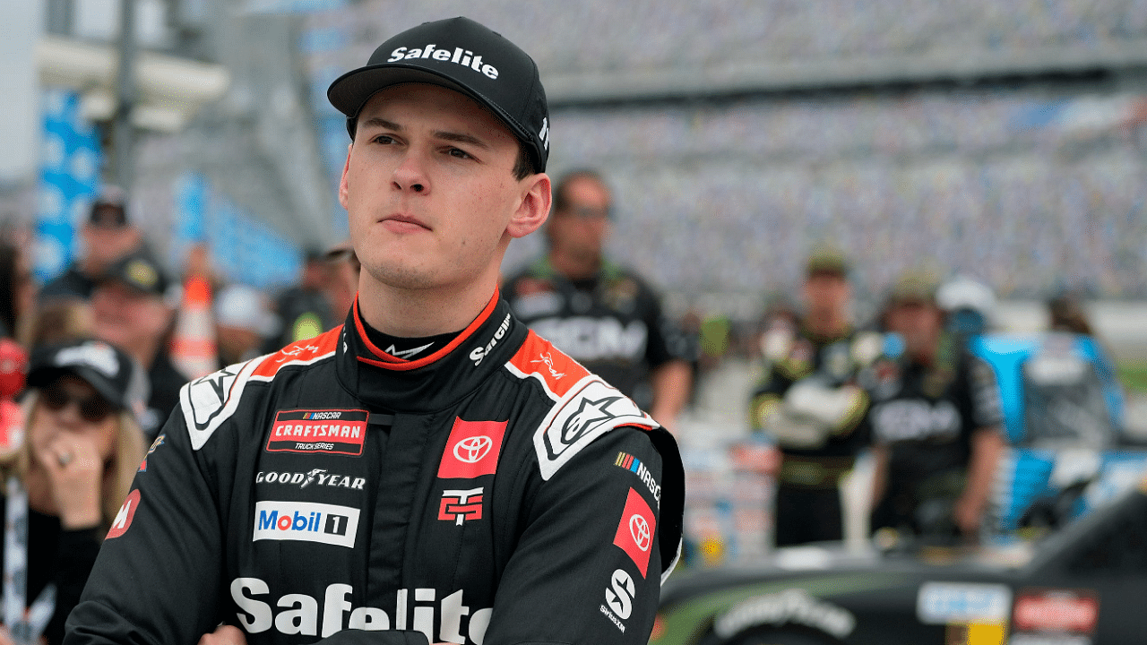NASCAR Craftsman Truck driver Corey Heim during qualifying for the Fresh From Florida 250 at Daytona International Speedway, Friday, Feb. 14, 2025.