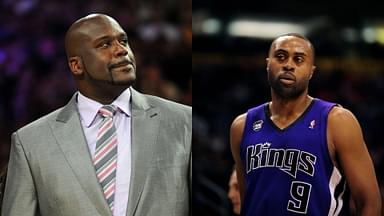 Shaquille O'Neal (L) and Kenny Thomas (R)