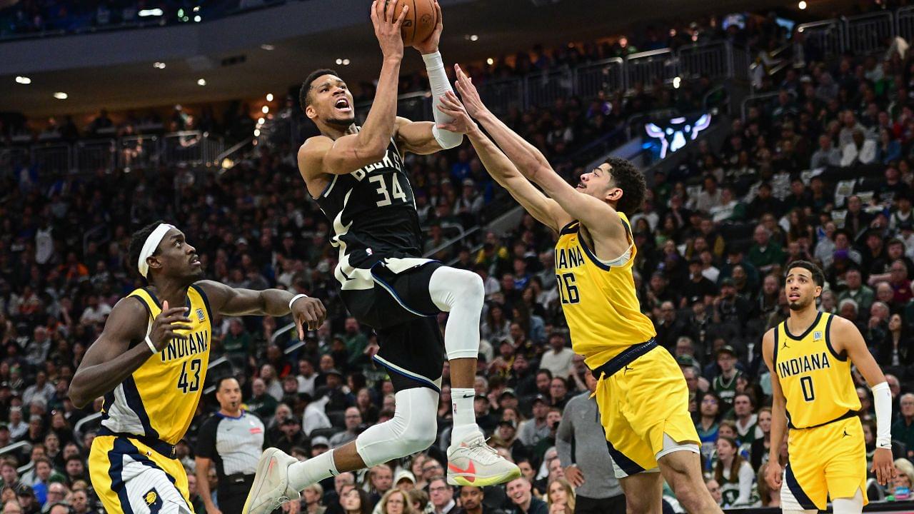 Giannis Antetokounmpo, Bucks v Pacers__