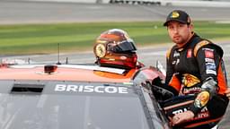 NASCAR Cup Series driver Chase Briscoe (19) prepares to get in the car after a rain delay for the Daytona 500 at Daytona International Speedway.