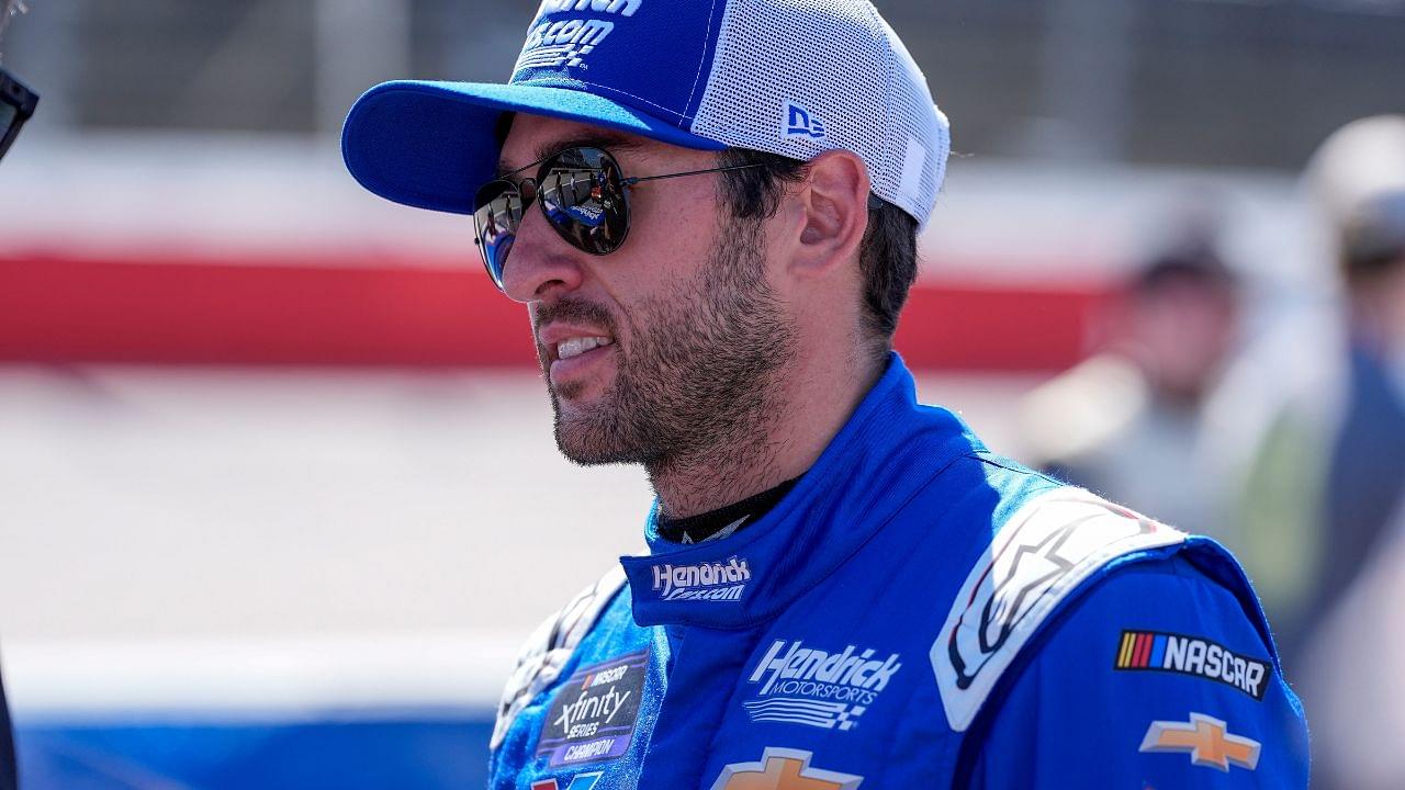 Hendrick Cars driver Chase Elliott on pit road during the Great Clips 200 at Darlington Raceway.