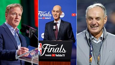 Roger Goodell, Adam Silver and Rob Manfred
