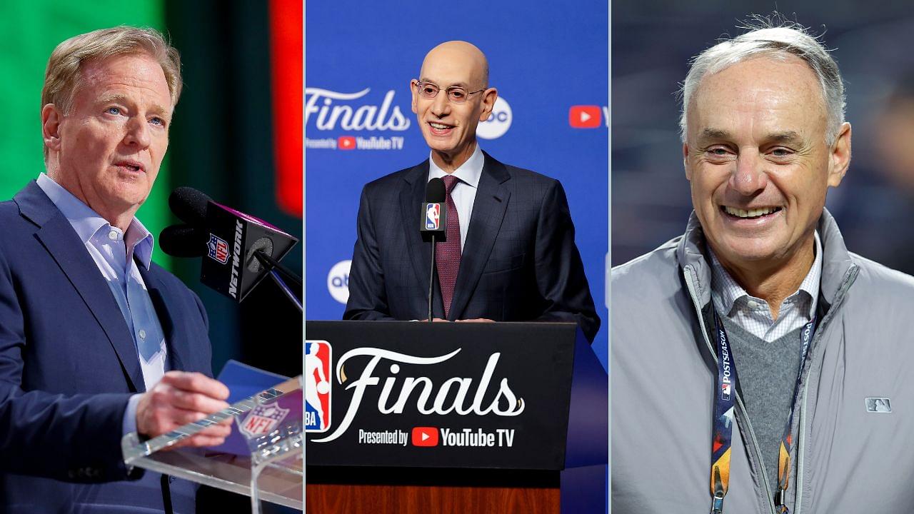 Roger Goodell, Adam Silver and Rob Manfred
