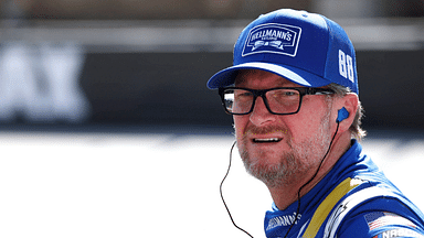 BRISTOL, TN - SEPTEMBER 20: Dale Earnhardt, Jr ( 88 JR Motorsports Hellmann s Chevrolet) talks with members of his crew during practice for the NASCAR, Motorsport, USA Xfinity Series Food City 300 on September 20, 2024 at Bristol Motor Speedway in Bristol, TN. (Photo by Jeff Robinson Icon Sportswire) AUTO: SEP 20 NASCAR Xfinity Series Food City 300 EDITORIAL USE ONLY Icon240920950300
