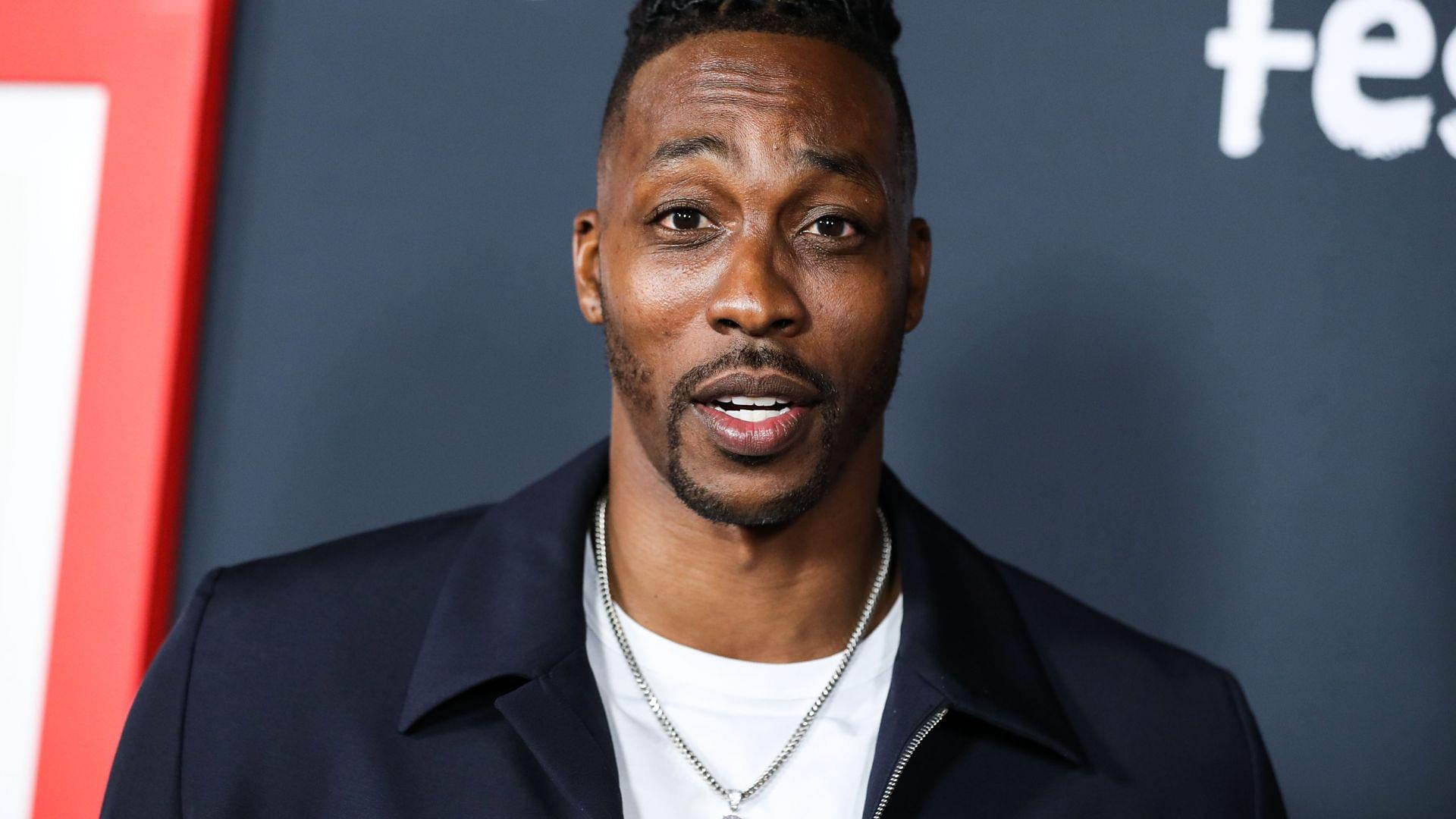 American professional basketball player Dwight Howard arrives at the 2021 AFI Fest - Closing Night Premiere Of Warner Bros. Pictures' 'King Richard' held at the TCL Chinese Theatre IMAX on November 14, 2021 in Hollywood, LA, USA