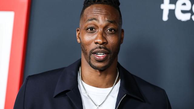 American professional basketball player Dwight Howard arrives at the 2021 AFI Fest - Closing Night Premiere Of Warner Bros. Pictures' 'King Richard' held at the TCL Chinese Theatre IMAX on November 14, 2021 in Hollywood, LA, USA