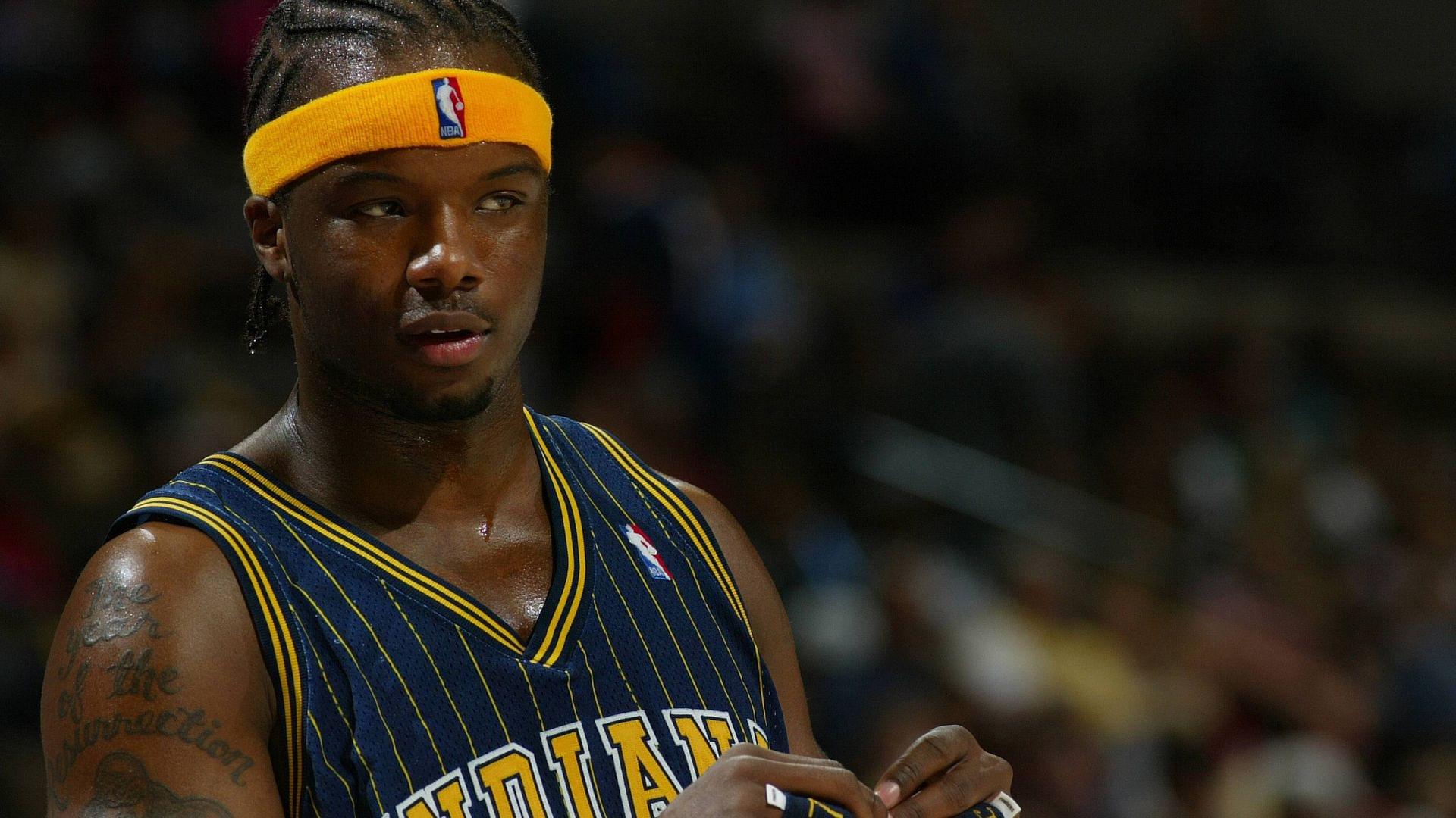 Jermaine O Neal (Indiana Pacers) - (Icon7664409) Basketball Herren NBA 2003 2004, Denver Nuggets - Indiana Pacers