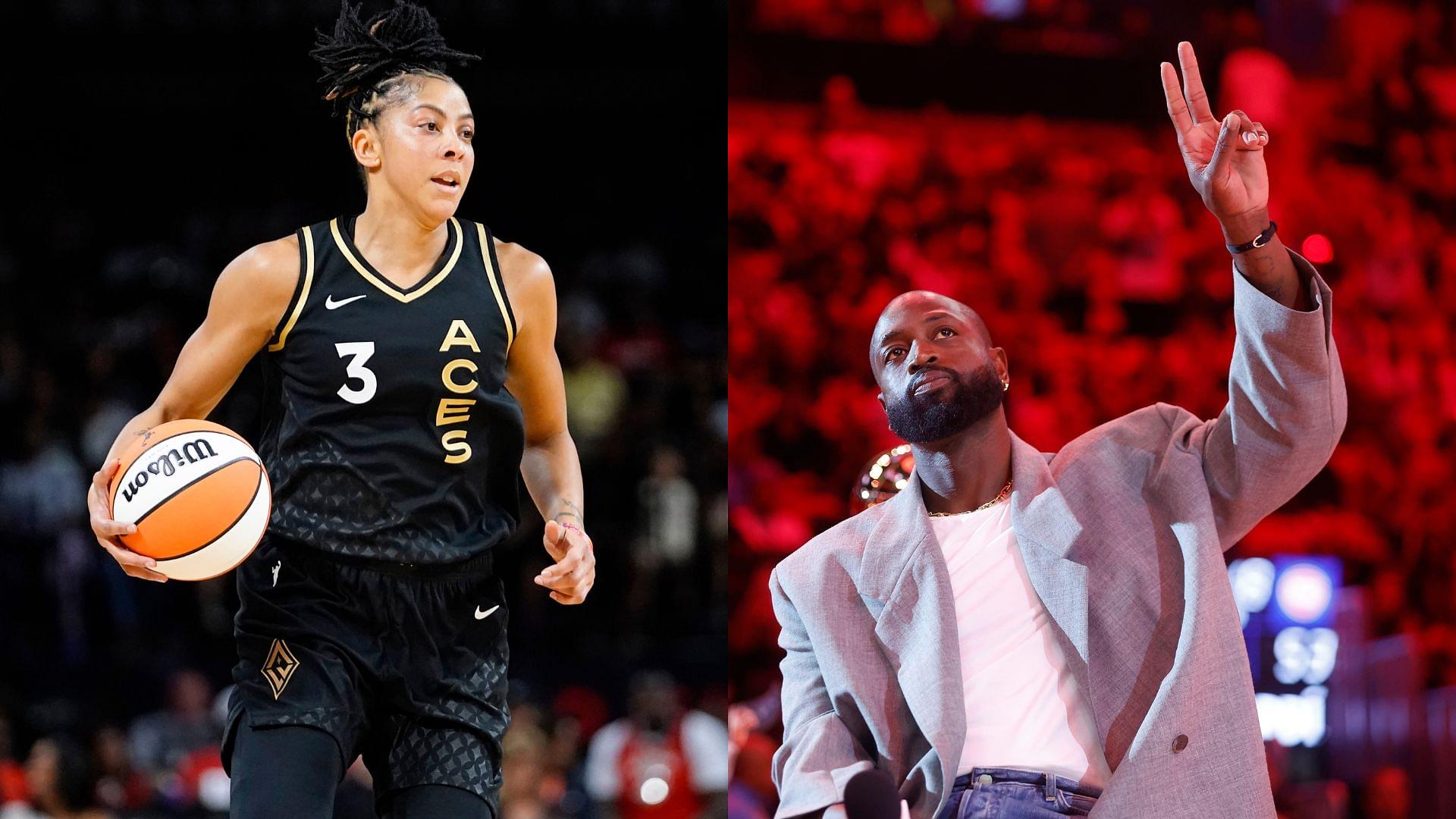 Candace Parker (L) and Dwayne Wade (R)