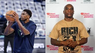 Anthony Edwards (L), Charlamagne Tha God (R)