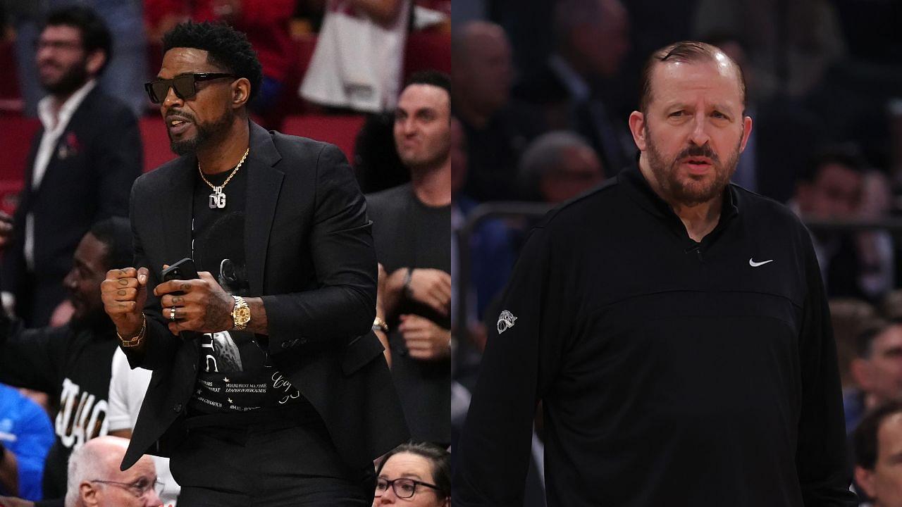 Udonis Haslem (L), Tom Thibodeau (R)
