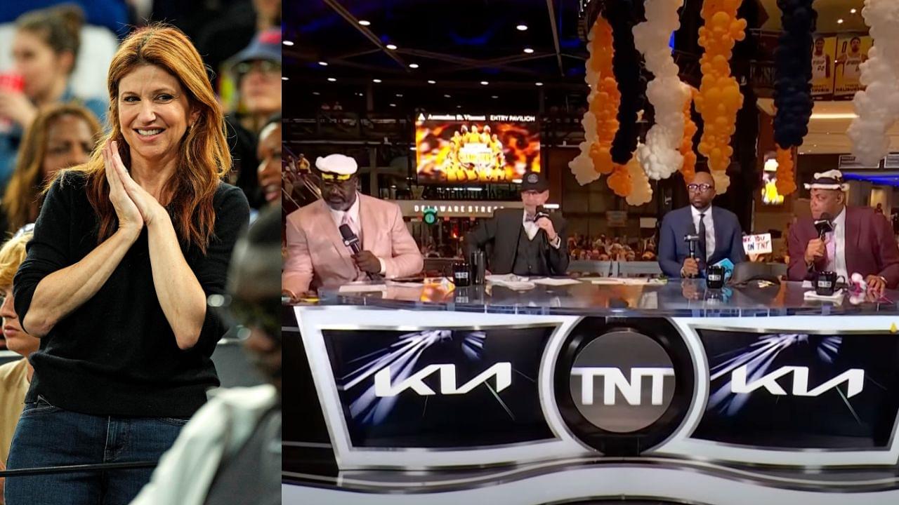 Rachel Nichols (L) and Inside the NBA on TNT (R)