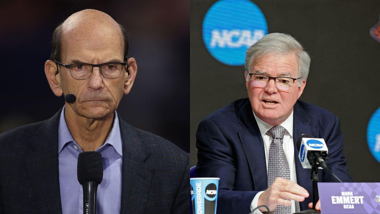 Paul Finebaum and Mark Emmert