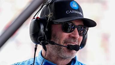 NASCAR Cup Series driver Jimmie Johnson (84) during qualifying at Charlotte Motor Speedway.