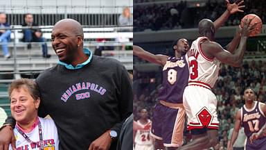 John Salley (L), Kobe Bryant and Michael Jordan (R)