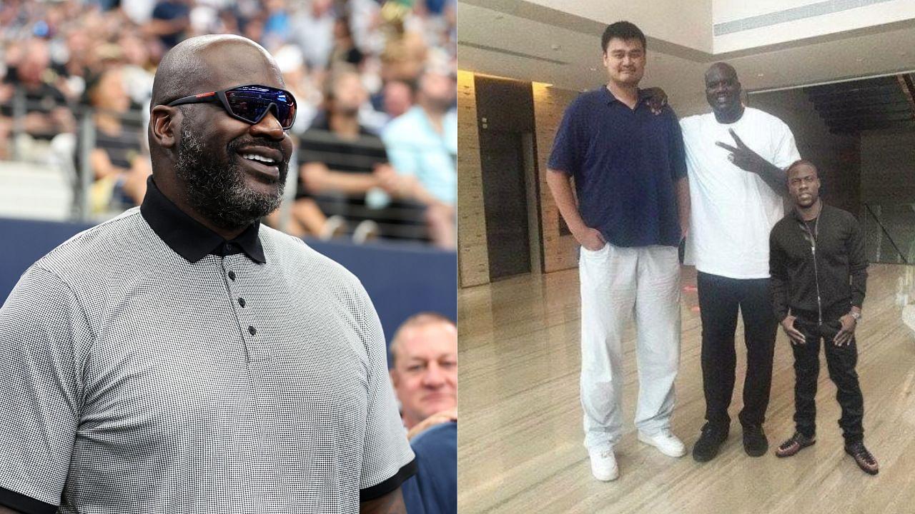 (L) Shaquille O'Neal (R) Yao Ming, Shaquille O'Neal, Kevin Hart