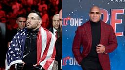 Michael Chandler (L), Dwayne Johnson (R)
