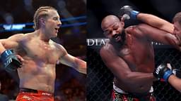 Paddy Pimblett (L), Jon Jones (R)